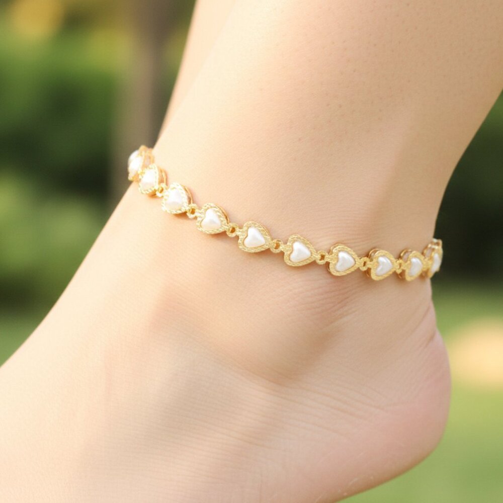 "Elegant Handmade Anklet – Delicate Jewelry for Women, MAR091094